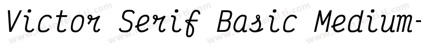 Victor Serif Basic Medium字体转换